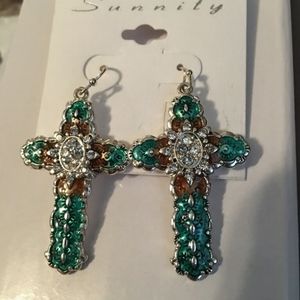 cross earrings